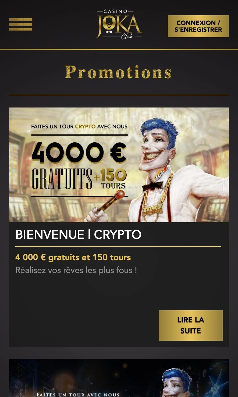 Casino Joka: version mobile